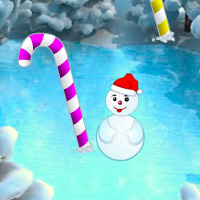 Free online html5 games - Christmas Candy Cane Forest Escape game - WowEscape