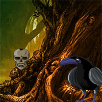 Free online html5 games - Halloween Crow Forest Escape game - WowEscape