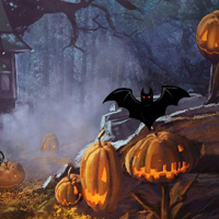 Free online html5 games - Halloween Pumpkin Haunted Forest Escape game - WowEscape