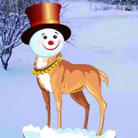 Free online html5 games - Snow Head Reindeer Forest game - WowEscape