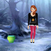 Free online html5 games - Dark Forest Girl Escape HTML5 game - WowEscape 