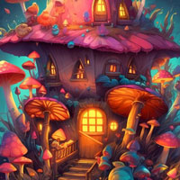 Free online html5 games - Fantasy Mushroom Land Escape game 