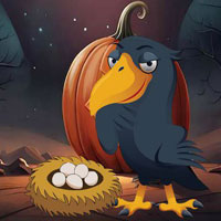 Free online html5 games - Find The Halloween Crow Eggs game - WowEscape 