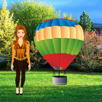 Free online html5 games - Julie Escapes From Parachute game 