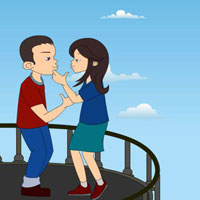 Free online html5 games - BEG Meet The Balcony Love game - WowEscape