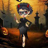 Free online html5 games - Rescue The Halloween Costume Girl game 