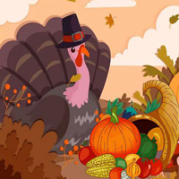 Free online html5 games - Thanksgiving Cornucopia Food Land Escape game 