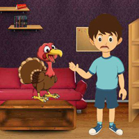 Free online html5 games - Boy Find The Turkey game - WowEscape 