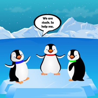 Free online html5 games - Entangled Penguins Escape game 