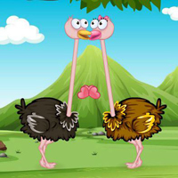 Free online html5 games - Ostrich Seeking His Love game - WowEscape 