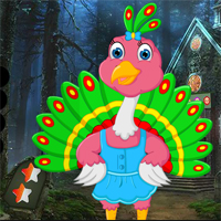 Free online html5 games - Games4King Cartoon Little Peacock Escape game - WowEscape 