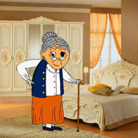 Free online html5 games - Traditional Villa Grandma Escape game - WowEscape 