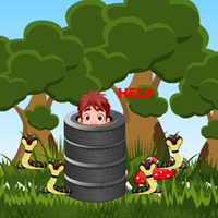 Free online html5 escape games - Boy Escape From Snake